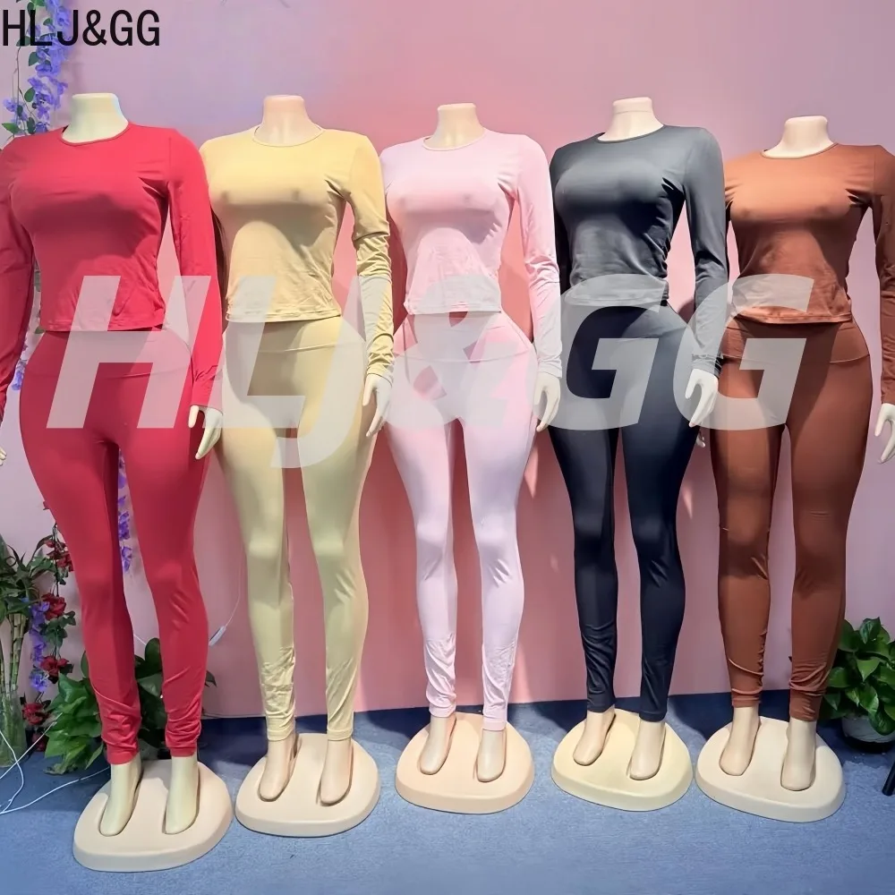 HLJ&GG Весенний новый модный комплект из 2 предметов для женщин: однотонный укороченный топ с круглым вырезом и длинными рукавами + брюки в стиле стритвир
HLJ&GG Весенний новый модный комплект из 2 предметов для женщин: однотонный укороченный топ с круглым вырезом и длинными рукавами + брюки в стиле стритвир