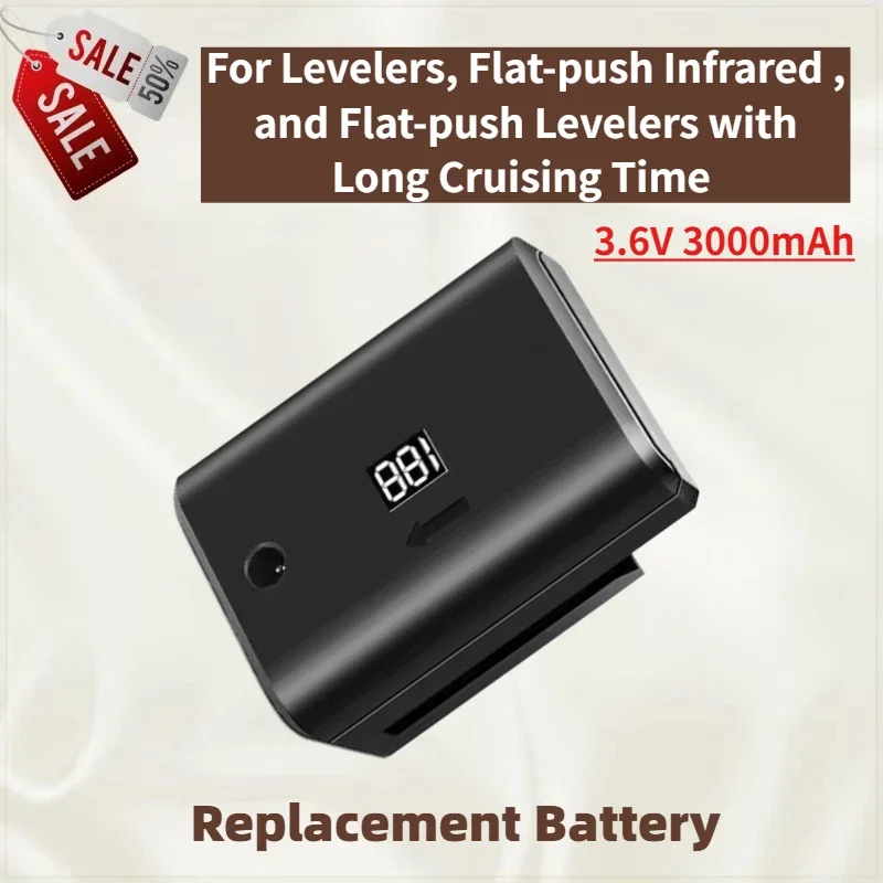 High Quality 3.6V 3000mAh Battery for Levelers, Flat-push Infrared , and Flat-push Levelers with Long Cruising Time Brand New
High Quality 3.6V 3000mAh Battery for Levelers, Flat-push Infrared , and Flat-push Levelers with Long Cruising Time Brand New