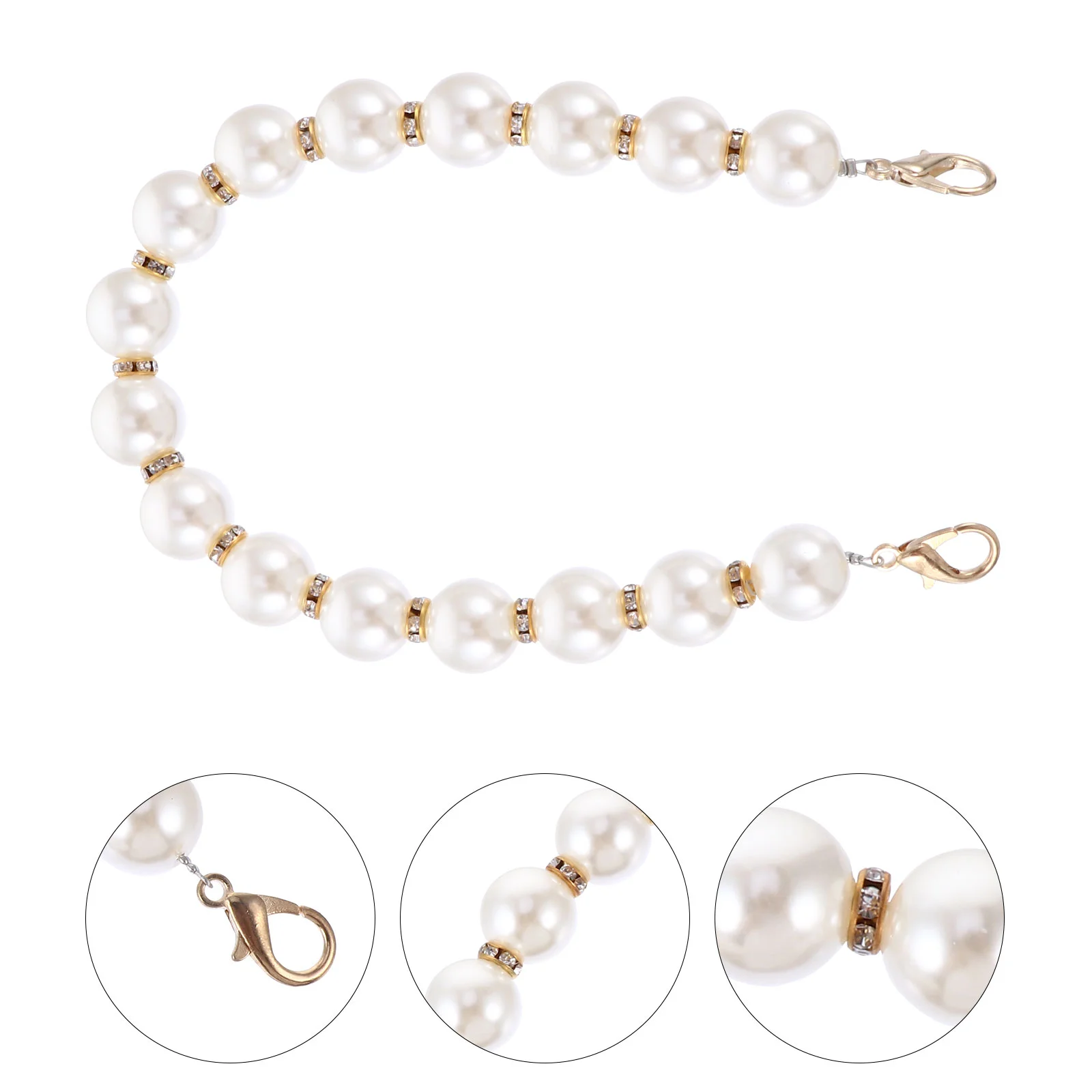 Pearl Chain Metal Chains Shoulders Strap DIY Purse Crossbody Bags Handle Handbag Plastic Miss The Tote for Women
Pearl Chain Metal Chains Shoulders Strap DIY Purse Crossbody Bags Handle Handbag Plastic Miss The Tote for Women