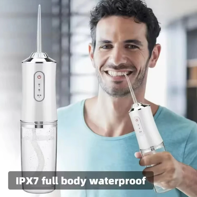 Smart Electric Oral Irrigator Water Flosser Portable 4 Jets 3 Modes Rechargeable Dental Teeth Cleaner Jet Irrigator
Smart Electric Oral Irrigator Water Flosser Portable 4 Jets 3 Modes Rechargeable Dental Teeth Cleaner Jet Irrigator