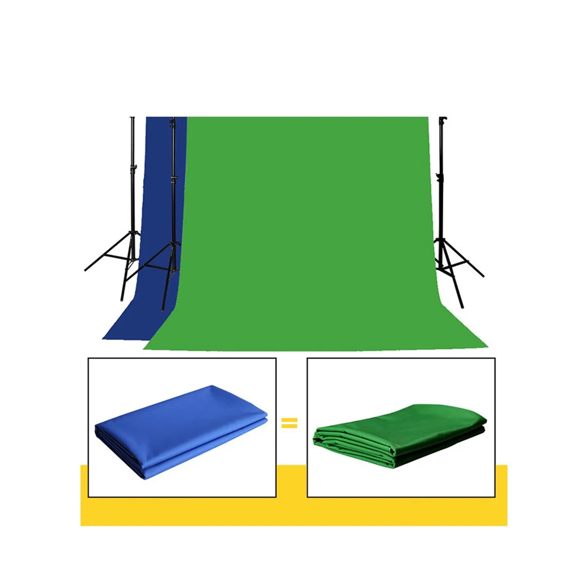 Two Sided Photography Background Cloth Green Blue Backdrop Curtain Thickened Soft Washable Photo Studio Supplies Set
Two Sided Photography Background Cloth Green Blue Backdrop Curtain Thickened Soft Washable Photo Studio Supplies Set