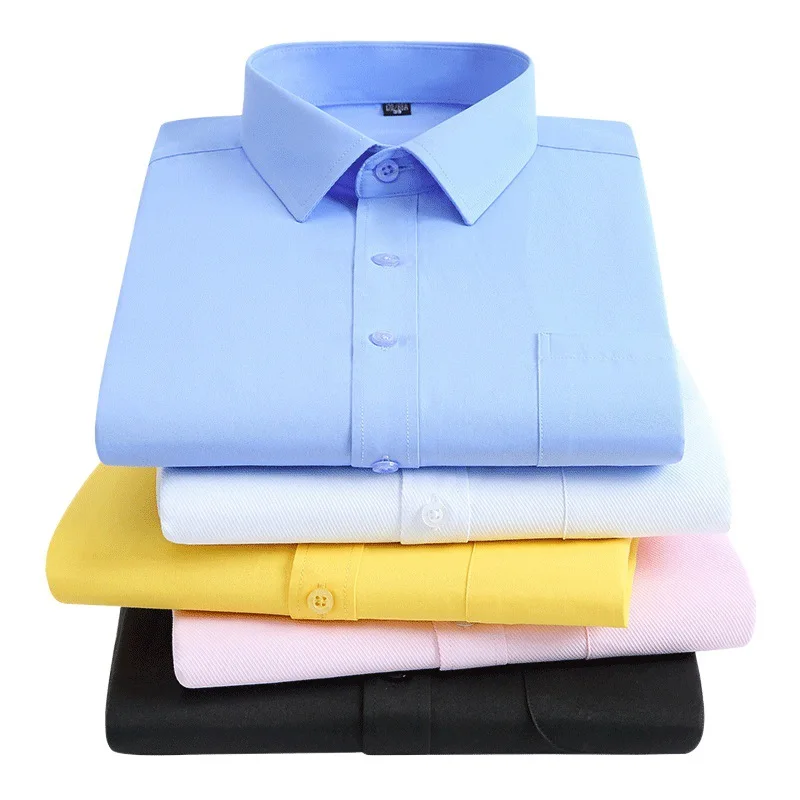 Men Top Quality Dress Shirts Long Sleeve Slim Fit Solid Striped Business Formal White Shirt Male Social Clothing Plus Size 7XL
Men Top Quality Dress Shirts Long Sleeve Slim Fit Solid Striped Business Formal White Shirt Male Social Clothing Plus Size 7XL