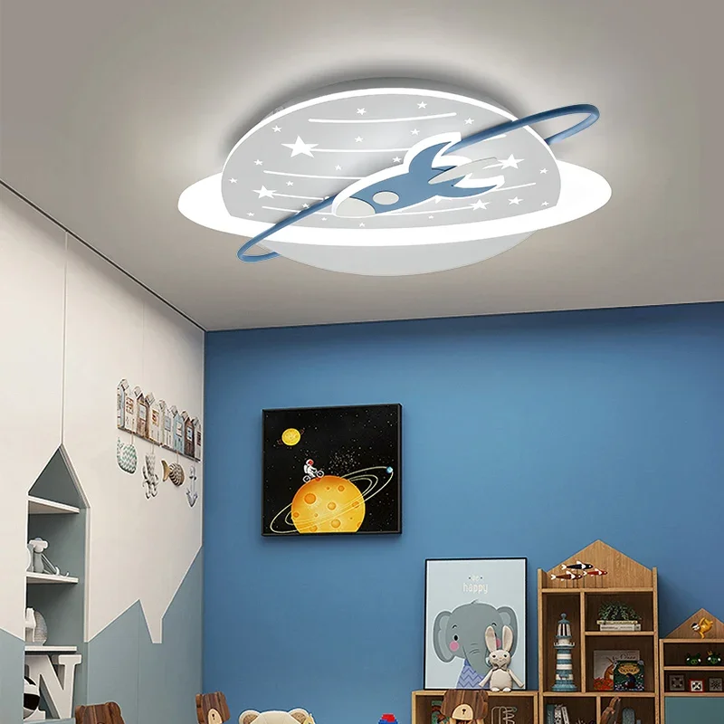 Modern Design Bedroom LED Ceiling Light Children's Room Eye Protection Ceiling Light Boys and Girls Rocket Cartoon Planet Light
Modern Design Bedroom LED Ceiling Light Children's Room Eye Protection Ceiling Light Boys and Girls Rocket Cartoon Planet Light