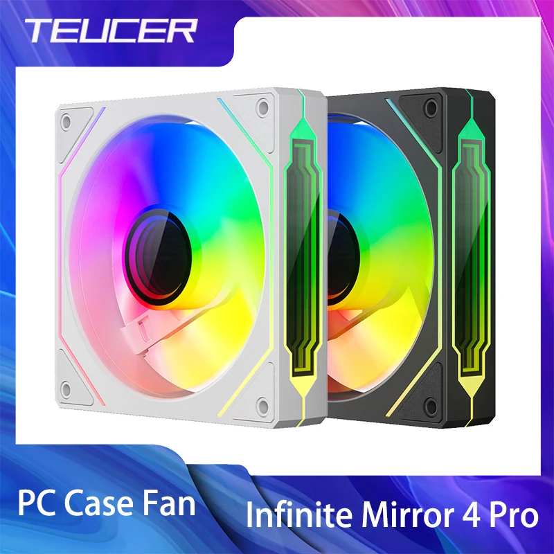 TEUCER Infinite Mirror 4 Pro PC Case Fan 120mm ARGB 4pin PWM CPU Cooling Fan Water Cooler Fans Game Computer Cooling Fans
TEUCER Infinite Mirror 4 Pro PC Case Fan 120mm ARGB 4pin PWM CPU Cooling Fan Water Cooler Fans Game Computer Cooling Fans