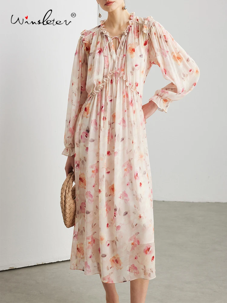 Winsleter-100%Real Silk Elegant Dress, Ruffled Flare Sleeve Print, Women French Vacation Two-piece Dresses, 2026 Summer D63712CC
Winsleter-100%Real Silk Elegant Dress, Ruffled Flare Sleeve Print, Women French Vacation Two-piece Dresses, 2026 Summer D63712CC