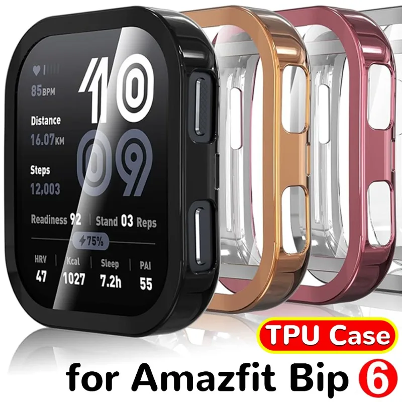 TPU Protective Case for Huawei Amazfit Bip 6 Shell Anti-scratch Cover Full Cover Flexible Case Screen Protector for Amazfit Bip6
TPU Protective Case for Huawei Amazfit Bip 6 Shell Anti-scratch Cover Full Cover Flexible Case Screen Protector for Amazfit Bip6