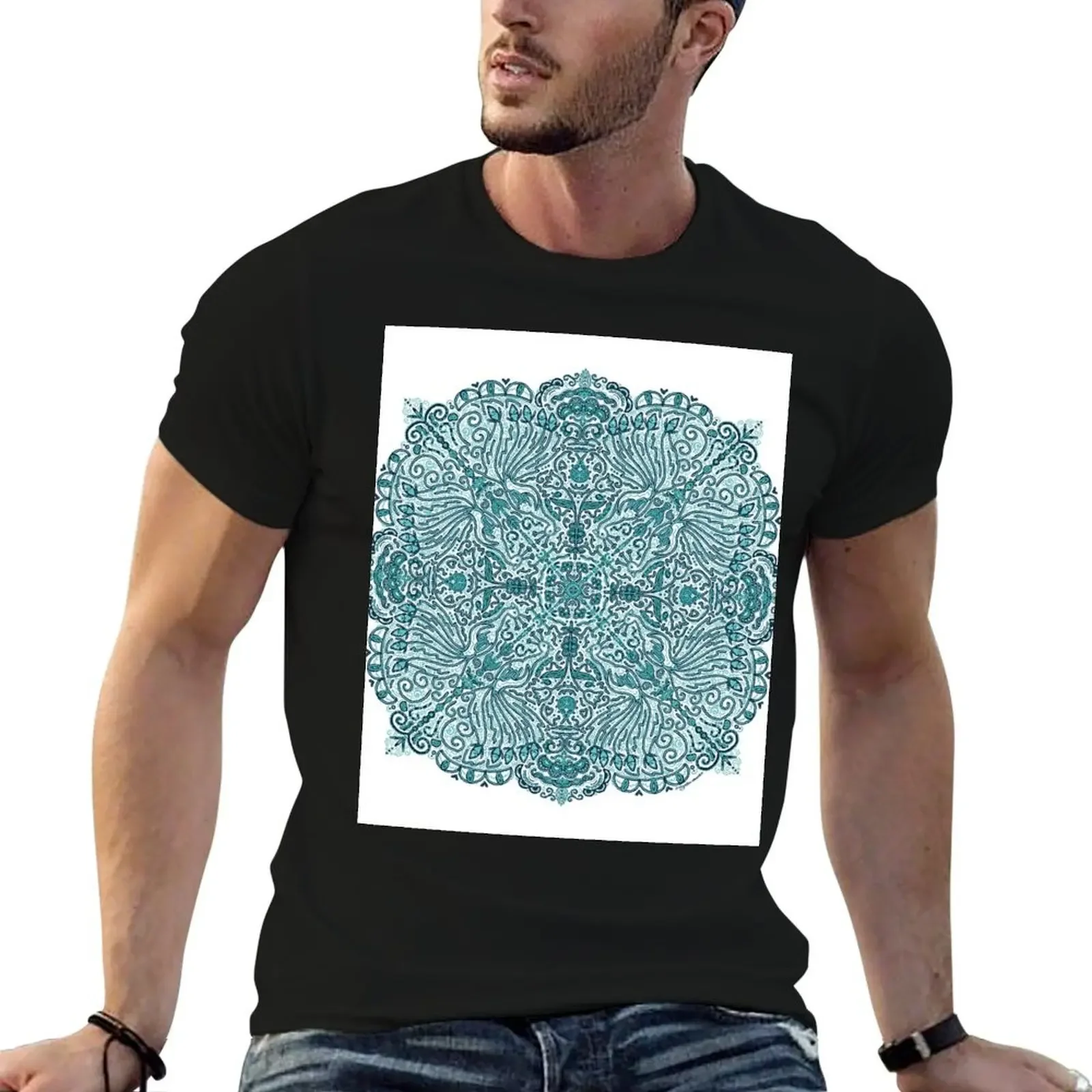 Radial Peacock Pattern T-Shirt funny meme t-shirts summer tops plus size clothes Personalized t-shirt Men's t shirts
Radial Peacock Pattern T-Shirt funny meme t-shirts summer tops plus size clothes Personalized t-shirt Men's t shirts