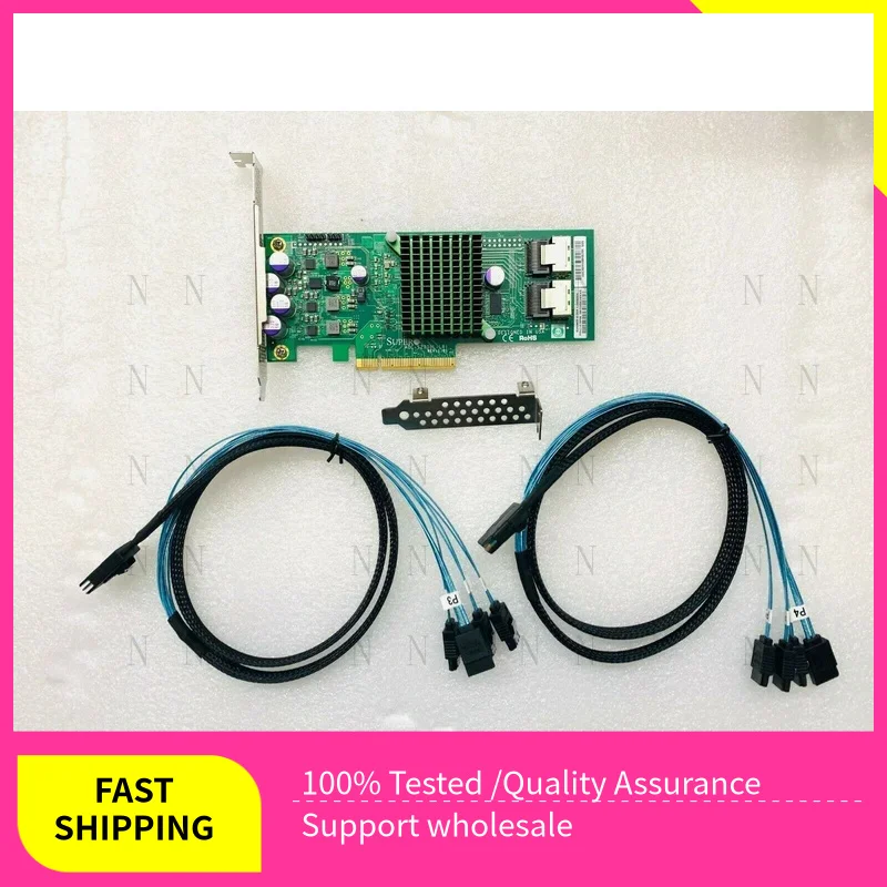 Z SuperMicro FOR AOC-S2308L-L8i 8 Ports IT Mode PCIe 6Gb/s + 2* SFF8087 SATA Cable
Z SuperMicro FOR AOC-S2308L-L8i 8 Ports IT Mode PCIe 6Gb/s + 2* SFF8087 SATA Cable