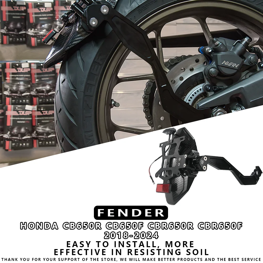 For HONDA CB650R /CBR650R /CB650F /CBR650F 2018-2024 Motorcycle Rear Mudguard Wheel Cover Mud Splash Guard Fender
For HONDA CB650R /CBR650R /CB650F /CBR650F 2018-2024 Motorcycle Rear Mudguard Wheel Cover Mud Splash Guard Fender