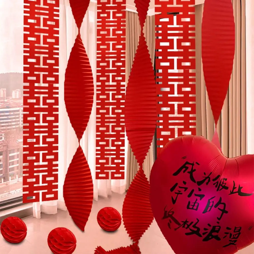 Red Chinese Wedding Hanging Flags Festive DIY Crafts Double Happiness Pendant Traditional Door Curtain Hanging Decor
Red Chinese Wedding Hanging Flags Festive DIY Crafts Double Happiness Pendant Traditional Door Curtain Hanging Decor