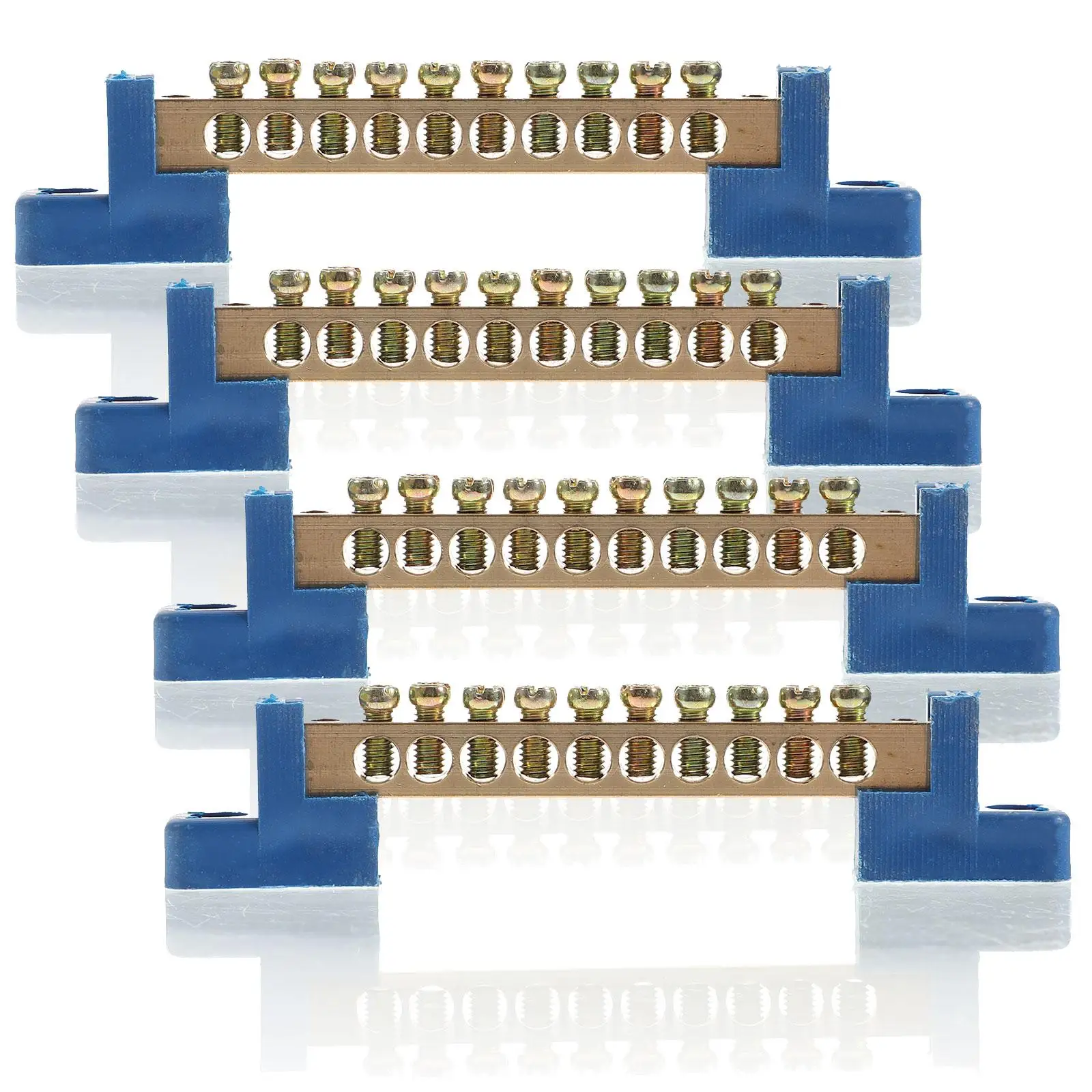 4PCS Copper Terminal Block High Strength Electrical Bus Bar Power Terminals Distribution Round Safe Insulation Screw Holes Car
4PCS Copper Terminal Block High Strength Electrical Bus Bar Power Terminals Distribution Round Safe Insulation Screw Holes Car