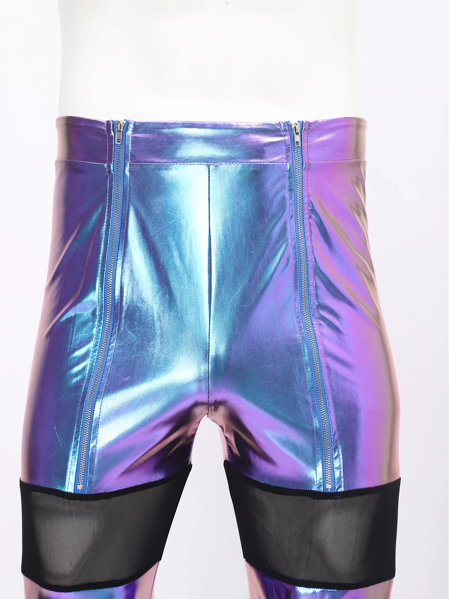 Men Retro 70s 8s Disco Flared Pants Metallic Shiny Sheer Mesh Patchwork Bell Bottom Long Pants Gay Bar Rave Clubwear Dance Pants
Men Retro 70s 8s Disco Flared Pants Metallic Shiny Sheer Mesh Patchwork Bell Bottom Long Pants Gay Bar Rave Clubwear Dance Pants