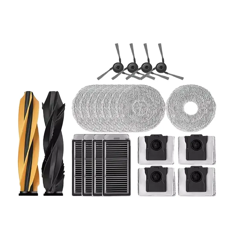 Набор аксессуаров AC39-22Pcs для Dreame X50 Ultra / X50 Master / X50 Ultra: основная и боковые щетки, насадки для влажной уборки, фильтры, мешки для сбора пыли
Набор аксессуаров AC39-22Pcs для Dreame X50 Ultra / X50 Master / X50 Ultra: основная и боковые щетки, насадки для влажной уборки, фильтры, мешки для сбора пыли