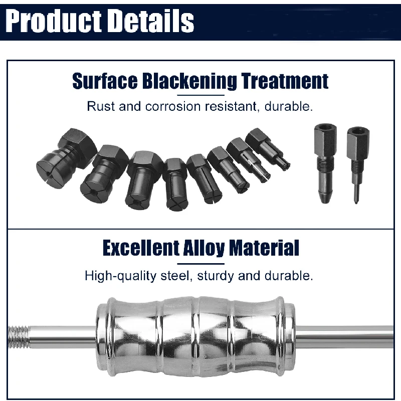 Hot sell 12Pc Internal Bearing Remover Slide Hammer Set Blind Hole Inner Bearing Puller Set Bearing Extractor
Hot sell 12Pc Internal Bearing Remover Slide Hammer Set Blind Hole Inner Bearing Puller Set Bearing Extractor