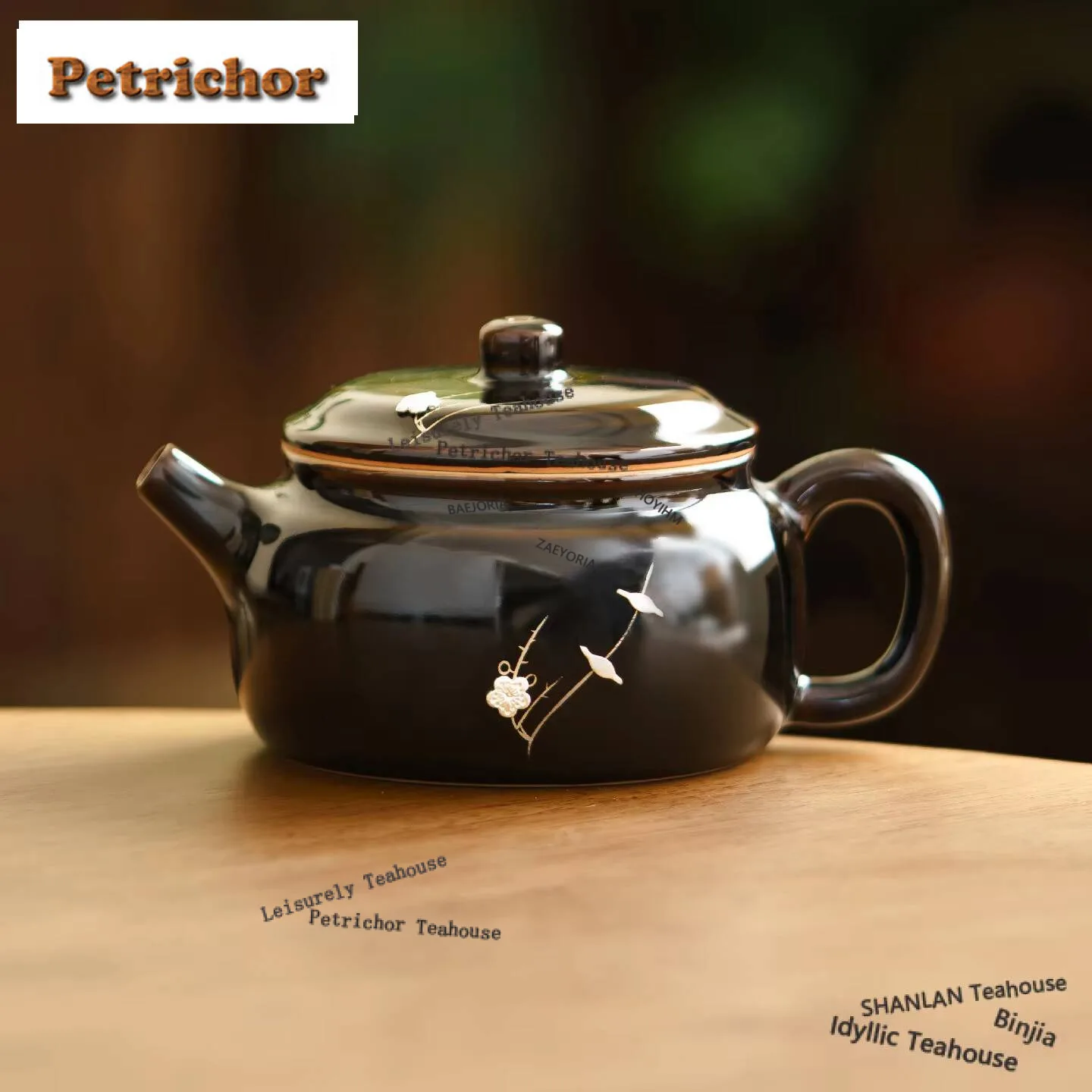 129ml Black Gold Glaze De Zhong Teapot Plum Branch Tea Infuser Pot Tea Making Kettle With Strainer Tea Ceremony Collection Gift
129ml Black Gold Glaze De Zhong Teapot Plum Branch Tea Infuser Pot Tea Making Kettle With Strainer Tea Ceremony Collection Gift