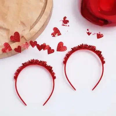2 Pcs Heart Shaped Headbands Valentine's Day Accessories Durable Party Wedding Props Loving Heart Hair Hoops Hair Care Tools
2 Pcs Heart Shaped Headbands Valentine's Day Accessories Durable Party Wedding Props Loving Heart Hair Hoops Hair Care Tools