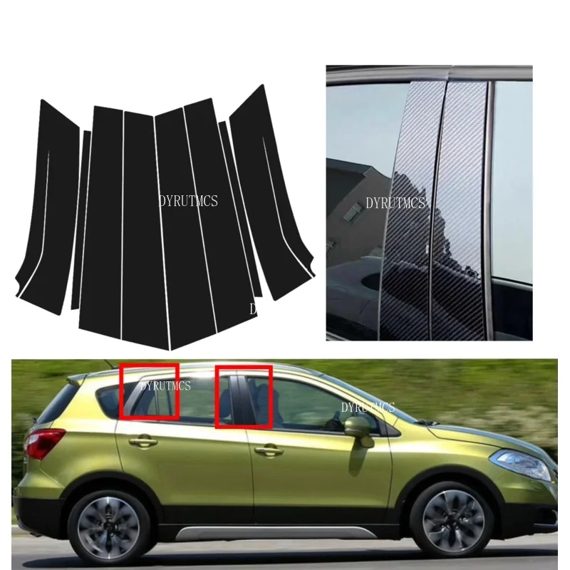 8PCS Gloss Black Trim Pillar Posts Fit For Suzuki SX4 S-Cross 2014 2015 2016 -2020 Window Door Moulding Cover Silver Carbon
8PCS Gloss Black Trim Pillar Posts Fit For Suzuki SX4 S-Cross 2014 2015 2016 -2020 Window Door Moulding Cover Silver Carbon