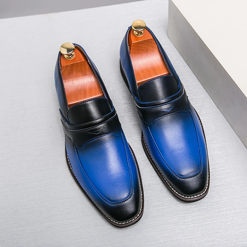 New Loafers for Men Business Square Toe Slip-On Mens Dress Shoes Handmade Shoes for Men with Size 38-47
New Loafers for Men Business Square Toe Slip-On Mens Dress Shoes Handmade Shoes for Men with Size 38-47