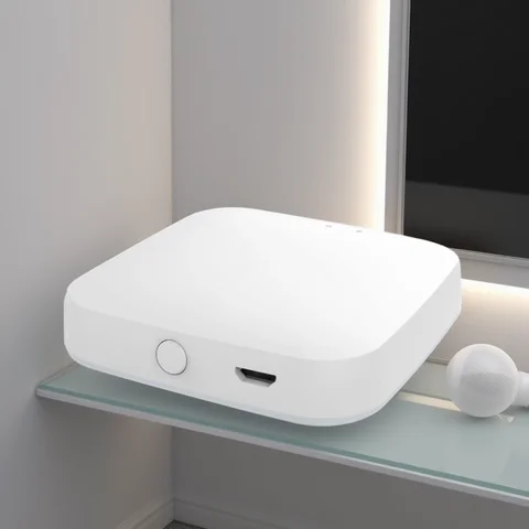 MOES New Multi-mode Smart Gateway ZigBee Bluetooth Mesh Hub Work with Tuya Smart App Voice Control via Alexa Google Home
