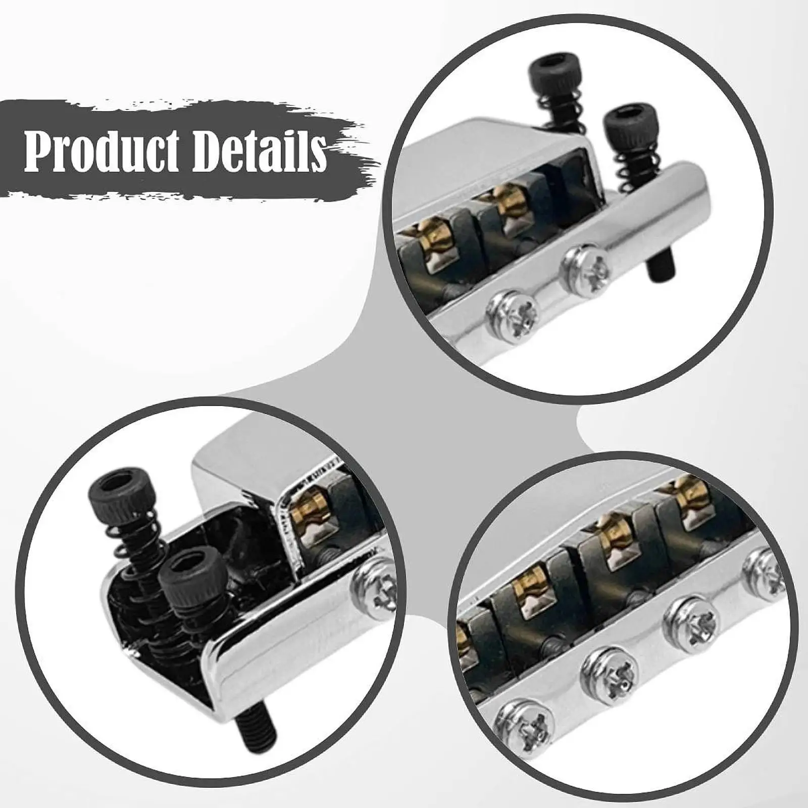 Tune O Matic Bridge Spare Electric Guitar Part Maintenance with Post Replace 6 String
Tune O Matic Bridge Spare Electric Guitar Part Maintenance with Post Replace 6 String