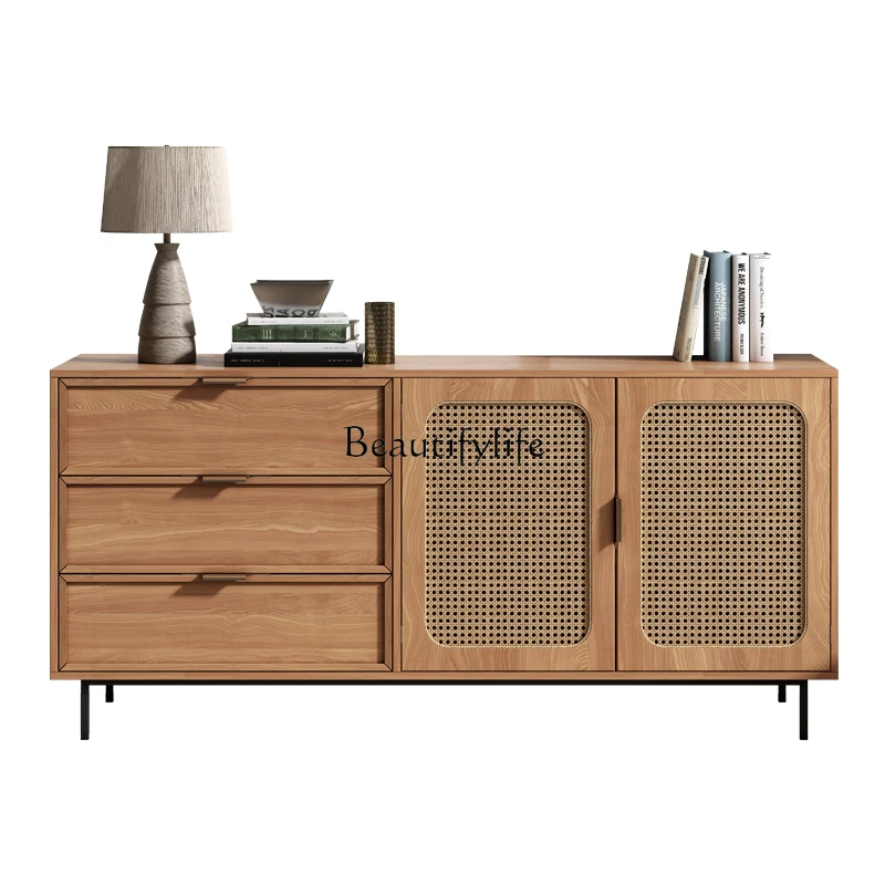 Miji Style Sideboard Cabinet Japanese Rattan Solid Wood Storage Nordic Retro Hallway
Miji Style Sideboard Cabinet Japanese Rattan Solid Wood Storage Nordic Retro Hallway