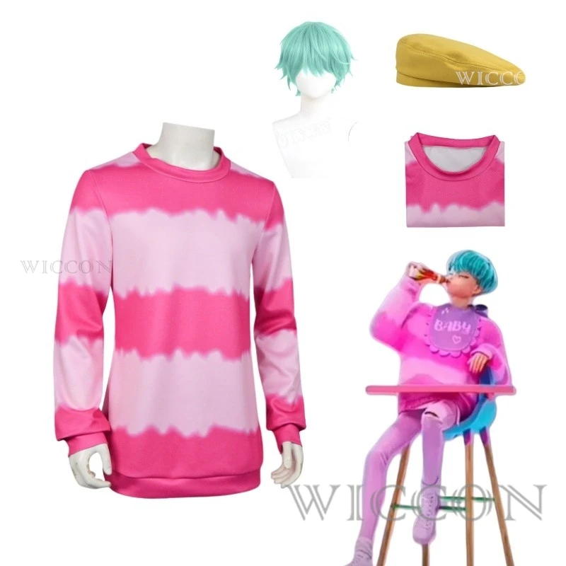Kpop Demo Saja Boys Baby Cosplay Costume Pink Hoodie Saja Boys Rapper Gugu Gaga Tops Anime Outfit Halloween Party Suit
Kpop Demo Saja Boys Baby Cosplay Costume Pink Hoodie Saja Boys Rapper Gugu Gaga Tops Anime Outfit Halloween Party Suit
