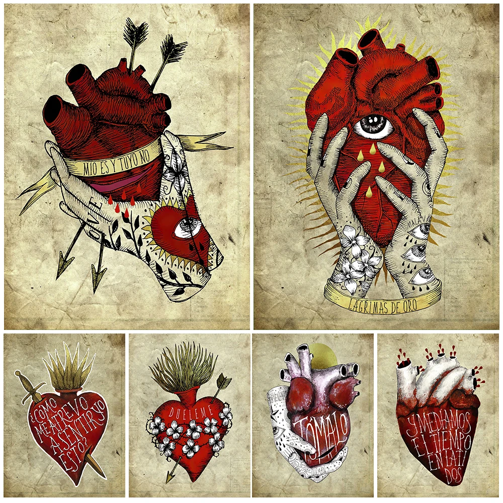 Injured Heart Abstract Art Print Heart Bound By Magic Wall Art Canvas Painting Heart Eroded By Darkness Art Poster Print Decor
Injured Heart Abstract Art Print Heart Bound By Magic Wall Art Canvas Painting Heart Eroded By Darkness Art Poster Print Decor