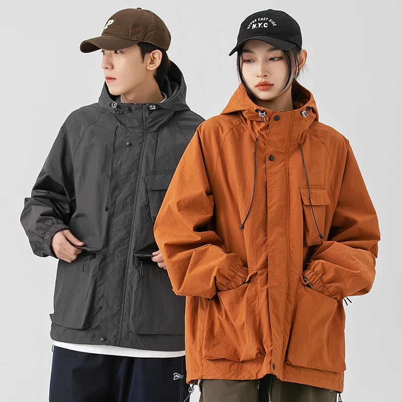 Men Streetwear Fashion Loose Casual Outdoor Lightweight Tack Hooded Cargo Jacket Cityboy Techwear Women Coat Outerwear
Men Streetwear Fashion Loose Casual Outdoor Lightweight Tack Hooded Cargo Jacket Cityboy Techwear Women Coat Outerwear
