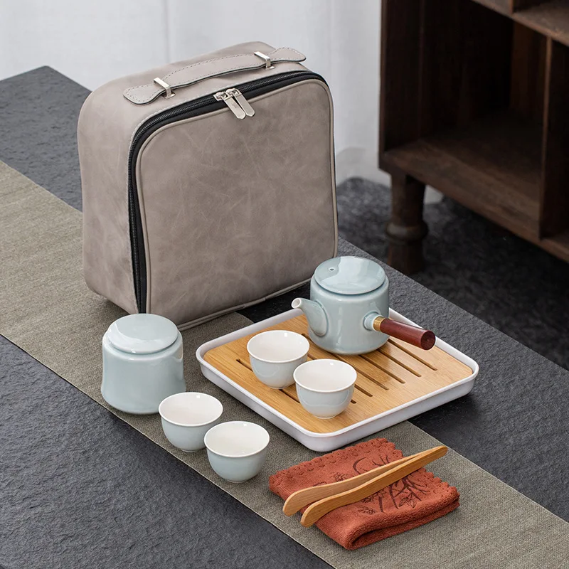 Portable Travel Teaset Side Handle One Pot Four Cups Simple Luxury Business Ceramic Gifts Chinese Vintage Teaware Green Tea Cups
Portable Travel Teaset Side Handle One Pot Four Cups Simple Luxury Business Ceramic Gifts Chinese Vintage Teaware Green Tea Cups