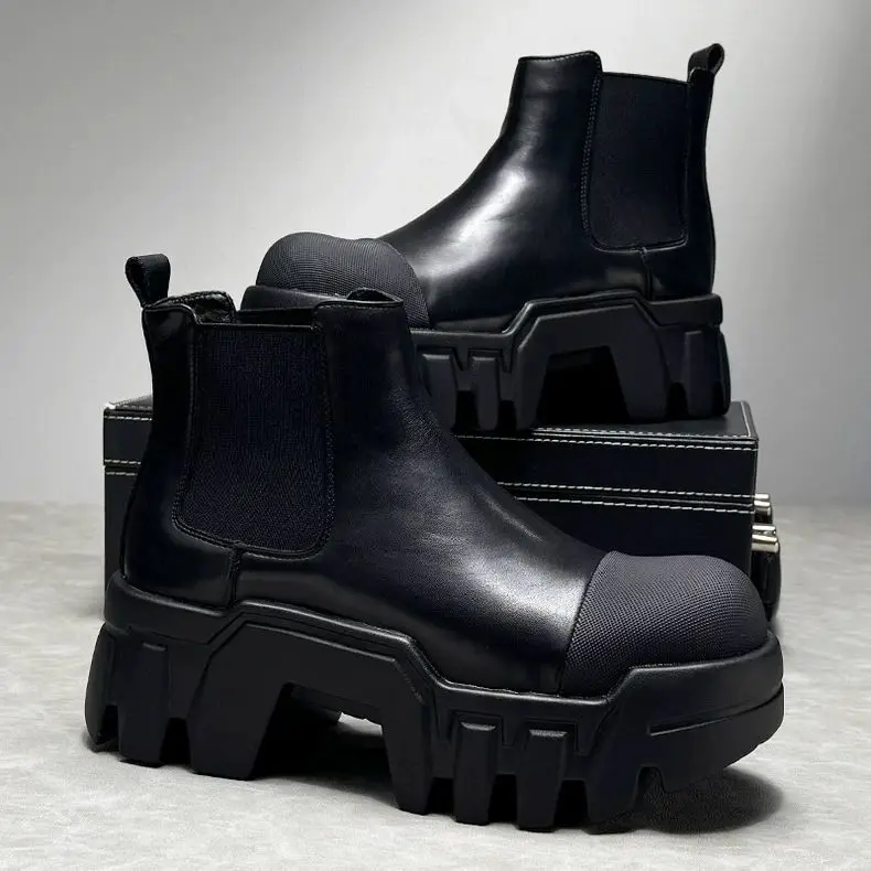2025 Height Increase 8cm High-top Men's Platform Trendy Brand Chelsea Niche Designer Short Ankle Boots
2025 Height Increase 8cm High-top Men's Platform Trendy Brand Chelsea Niche Designer Short Ankle Boots
