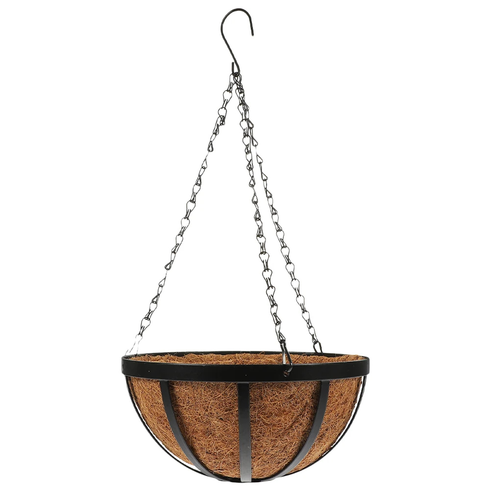 Coconut Fiber Flower Basket Metal Hanging Planter Balcony Garden Pot Decorative Baskets Plants Succulents Violets
Coconut Fiber Flower Basket Metal Hanging Planter Balcony Garden Pot Decorative Baskets Plants Succulents Violets