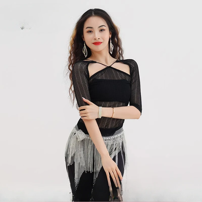 Belly Dance Training Clothes for Women Mesh Half Sleeves Top Girl's Training Clothes Oriental Belly Dancing Wear Clothing
Belly Dance Training Clothes for Women Mesh Half Sleeves Top Girl's Training Clothes Oriental Belly Dancing Wear Clothing