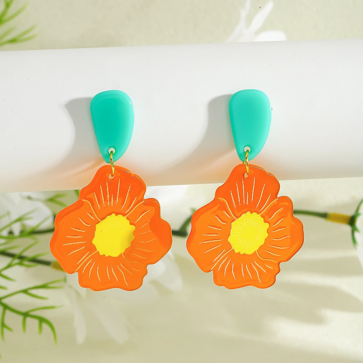 Cartoon Flower Dangle Earrings For Women Acrylic Alloy Korean Style Fashion Ear Jewelry Cute And Fun Birthday Gift For Girls
Cartoon Flower Dangle Earrings For Women Acrylic Alloy Korean Style Fashion Ear Jewelry Cute And Fun Birthday Gift For Girls