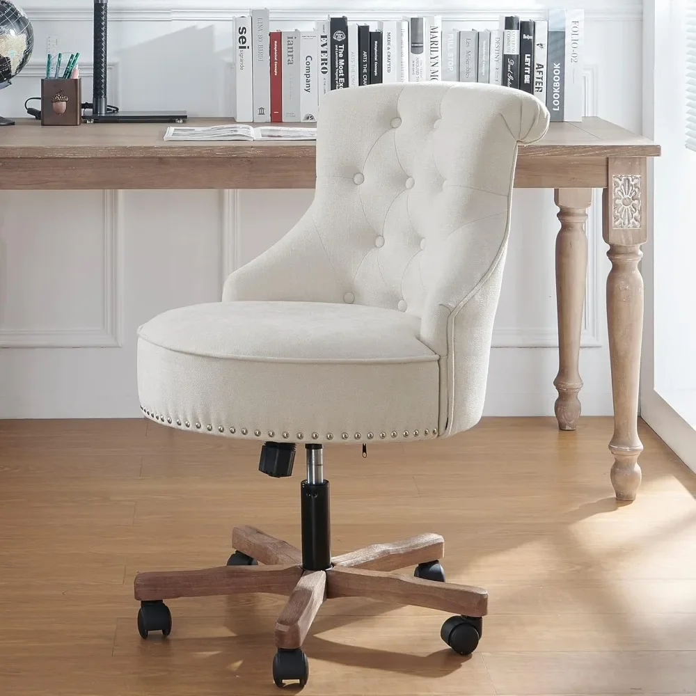 Home Swivel Office Chair Desk Chair with Wheels, Armless Comfortable Soft Seat Office Chair with Upholstery
Home Swivel Office Chair Desk Chair with Wheels, Armless Comfortable Soft Seat Office Chair with Upholstery