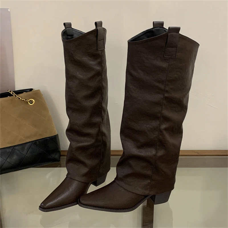 Eilyken модный дизайн, женские длинные сапоги до колена, осенне-зимние модельные туфли на квадратном низком каблуке с острым носком
Eilyken модный дизайн, женские длинные сапоги до колена, осенне-зимние модельные туфли на квадратном низком каблуке с острым носком