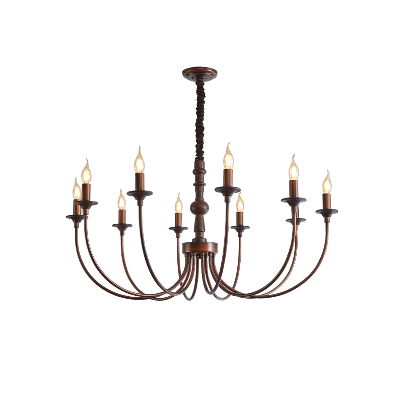 Retro candle chandelier living room main light American Nanyang style villa dining room bedroom lamp
Retro candle chandelier living room main light American Nanyang style villa dining room bedroom lamp