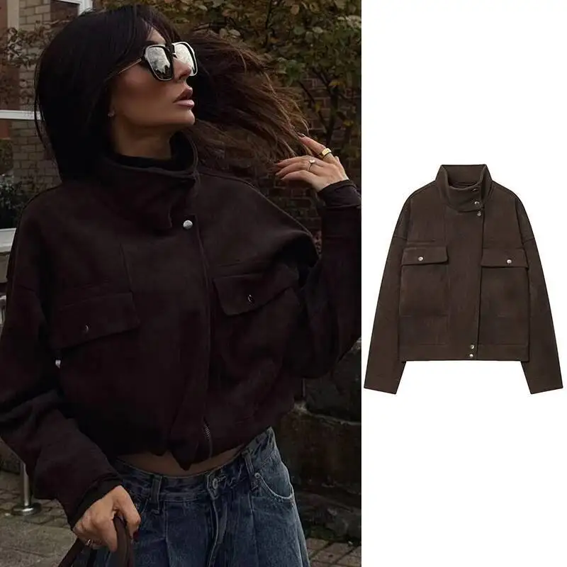 Autumn 2025 New Fashion High-Necked Elegant Short Warm Jackets Women's Street Travel Holiday Youth Coats
Autumn 2025 New Fashion High-Necked Elegant Short Warm Jackets Women's Street Travel Holiday Youth Coats