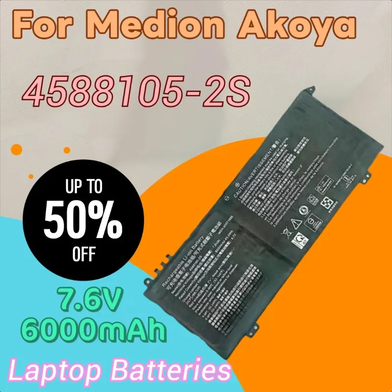 Новый аккумулятор для ноутбука 4588105-2S 7,6 В 6000 мАч для Medion Akoya E15403 для Dynabook Satellite Pro C50D-B-10D C50D-B-10E C50-E-105
Новый аккумулятор для ноутбука 4588105-2S 7,6 В 6000 мАч для Medion Akoya E15403 для Dynabook Satellite Pro C50D-B-10D C50D-B-10E C50-E-105