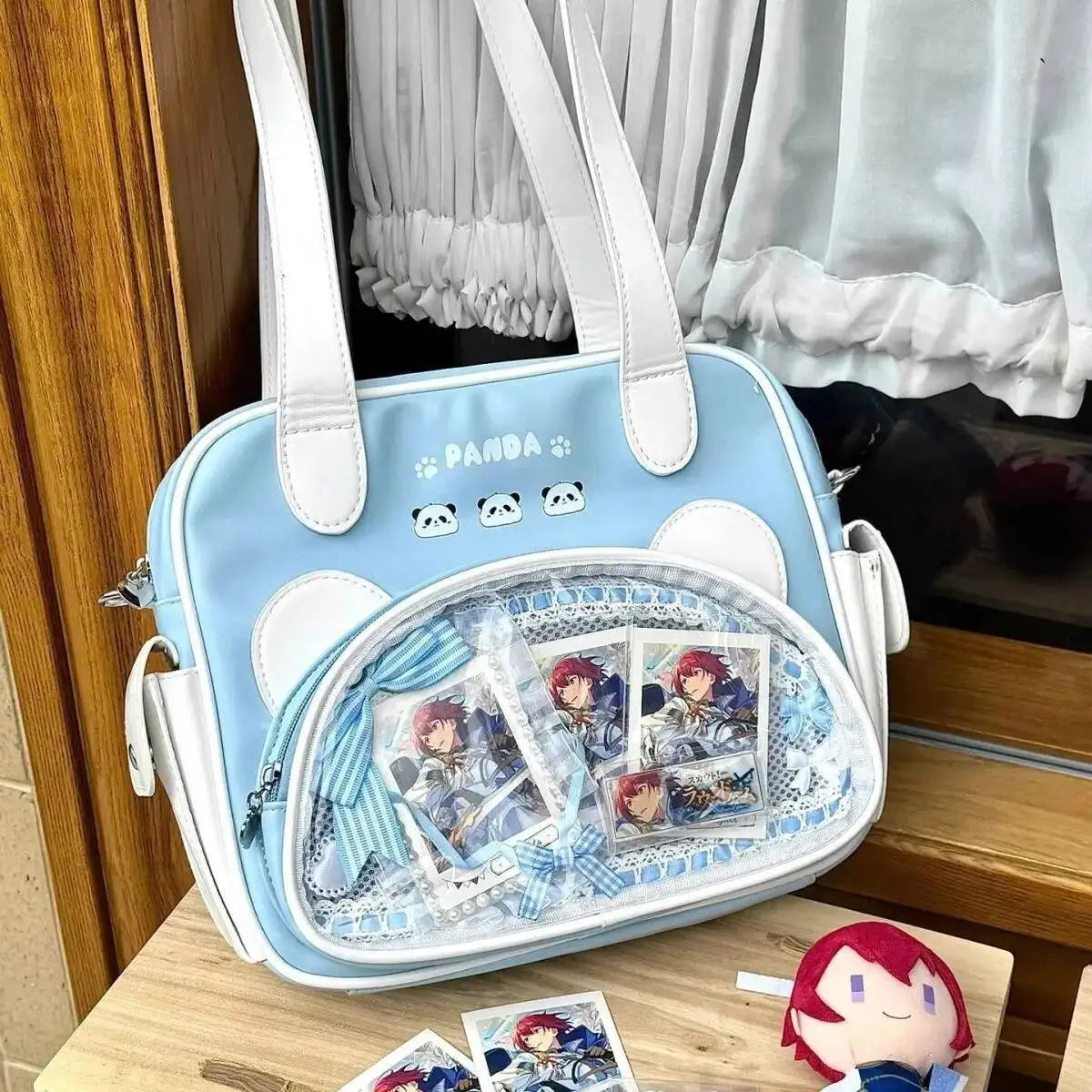Bloom Transparent Blue Itabag Women Hot Girl Panda Print Pocket Cute Shoulder Bags Student Haruku Sweet Handbag Aesthetic
Bloom Transparent Blue Itabag Women Hot Girl Panda Print Pocket Cute Shoulder Bags Student Haruku Sweet Handbag Aesthetic