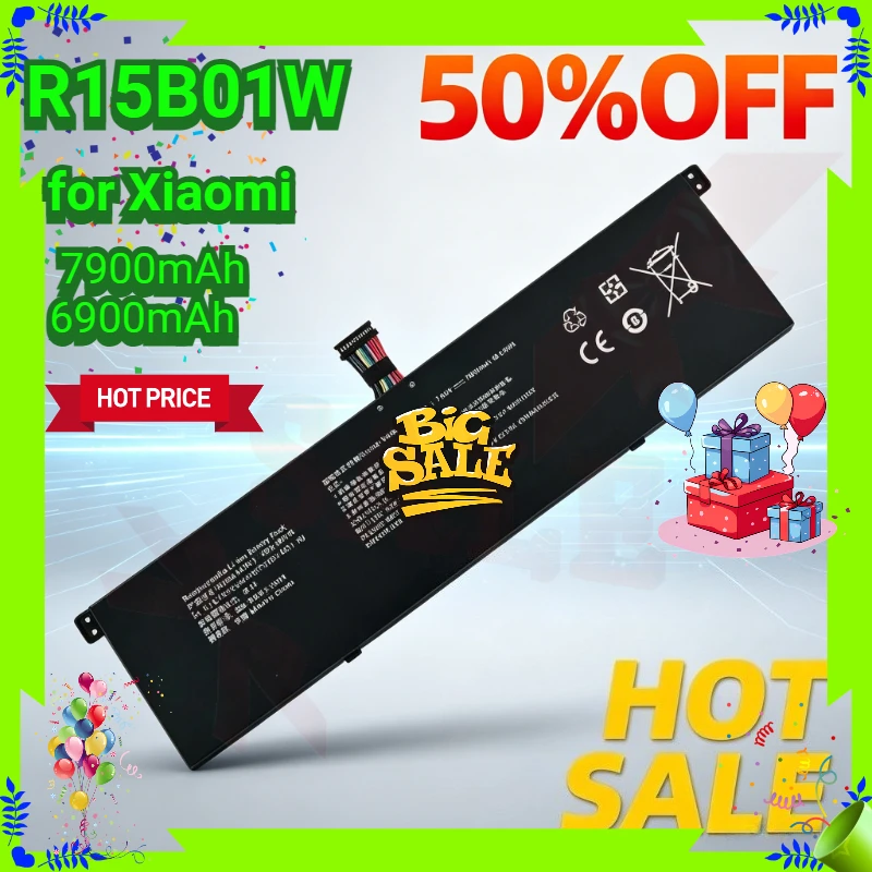 New R15B01W Laptop Battery for Xiaomi Pro I5 15.6 Inch R15BO1W TM1701 171501-AQ 7.6V 7900mAh /6900mAh Replacement Battery
New R15B01W Laptop Battery for Xiaomi Pro I5 15.6 Inch R15BO1W TM1701 171501-AQ 7.6V 7900mAh /6900mAh Replacement Battery