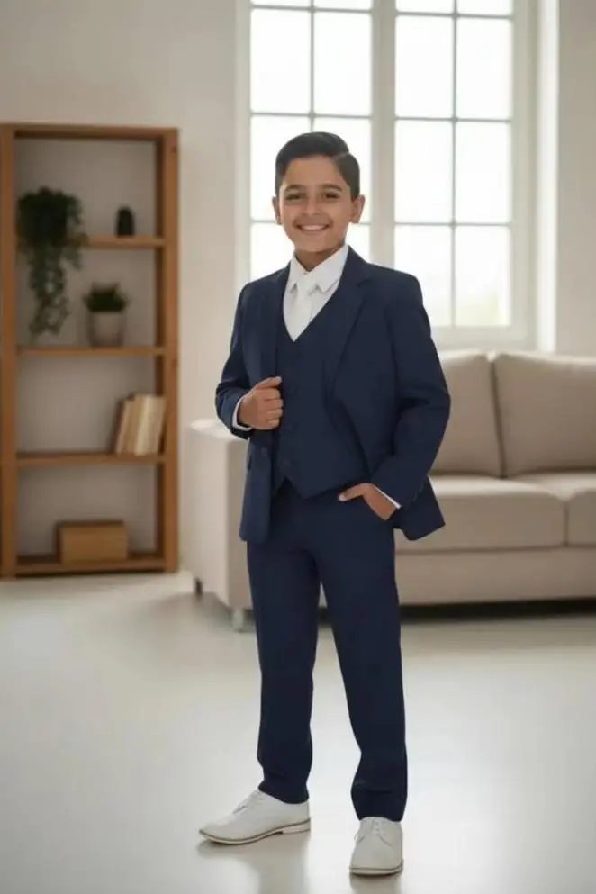 White Boy Suit Set Wedding Suit Comfortable 3 Pieces Kids Tuxedo Formal Wear Custom Made Birthday Party Ceremony Wear Suit Set
White Boy Suit Set Wedding Suit Comfortable 3 Pieces Kids Tuxedo Formal Wear Custom Made Birthday Party Ceremony Wear Suit Set