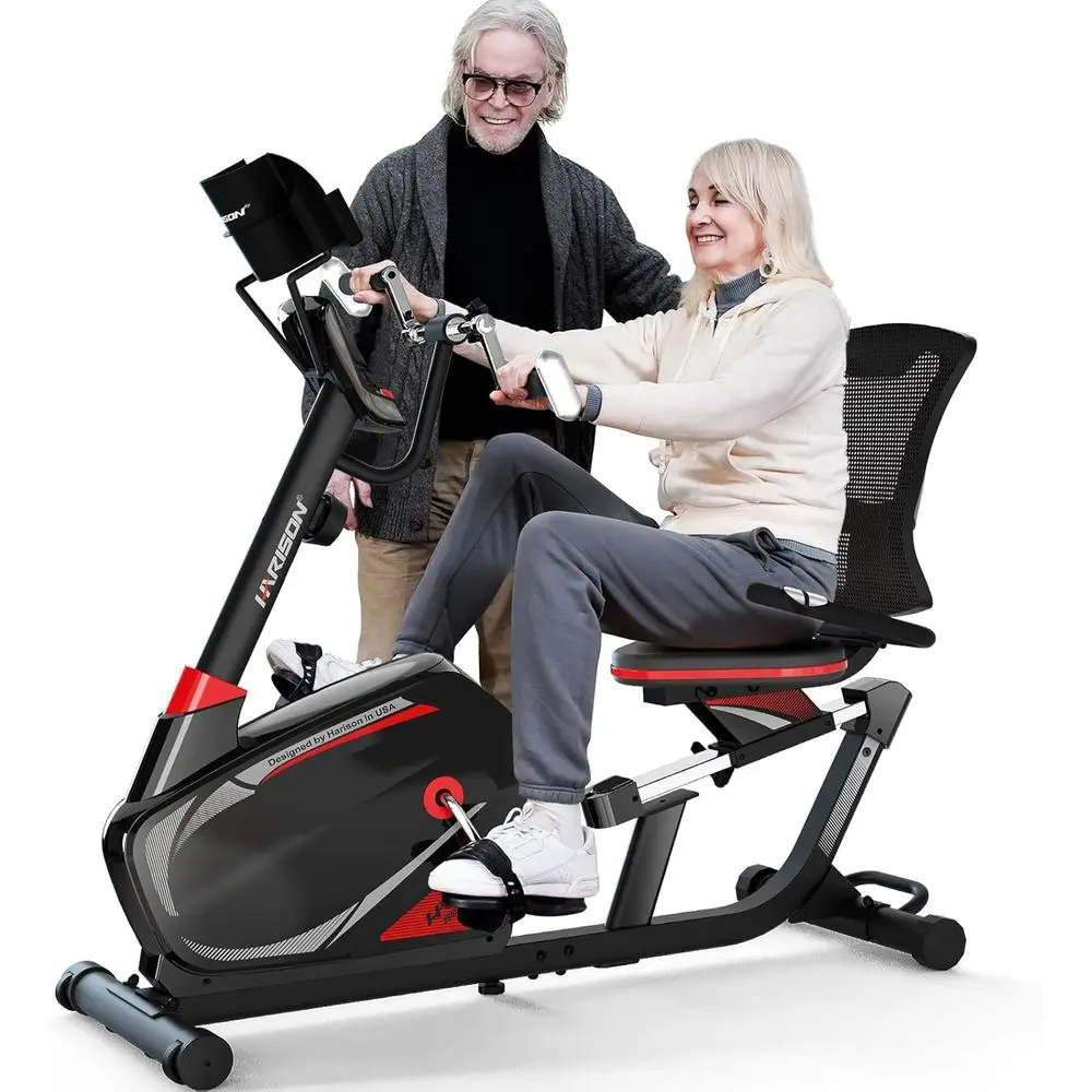 Heavy-duty 400 lbs Capacity Recumbent Exercise Bike with Arm Exerciser, Easy Assembly, 2-in-1 LCD Monitor and Tablet Holder, Sui
Heavy-duty 400 lbs Capacity Recumbent Exercise Bike with Arm Exerciser, Easy Assembly, 2-in-1 LCD Monitor and Tablet Holder, Sui