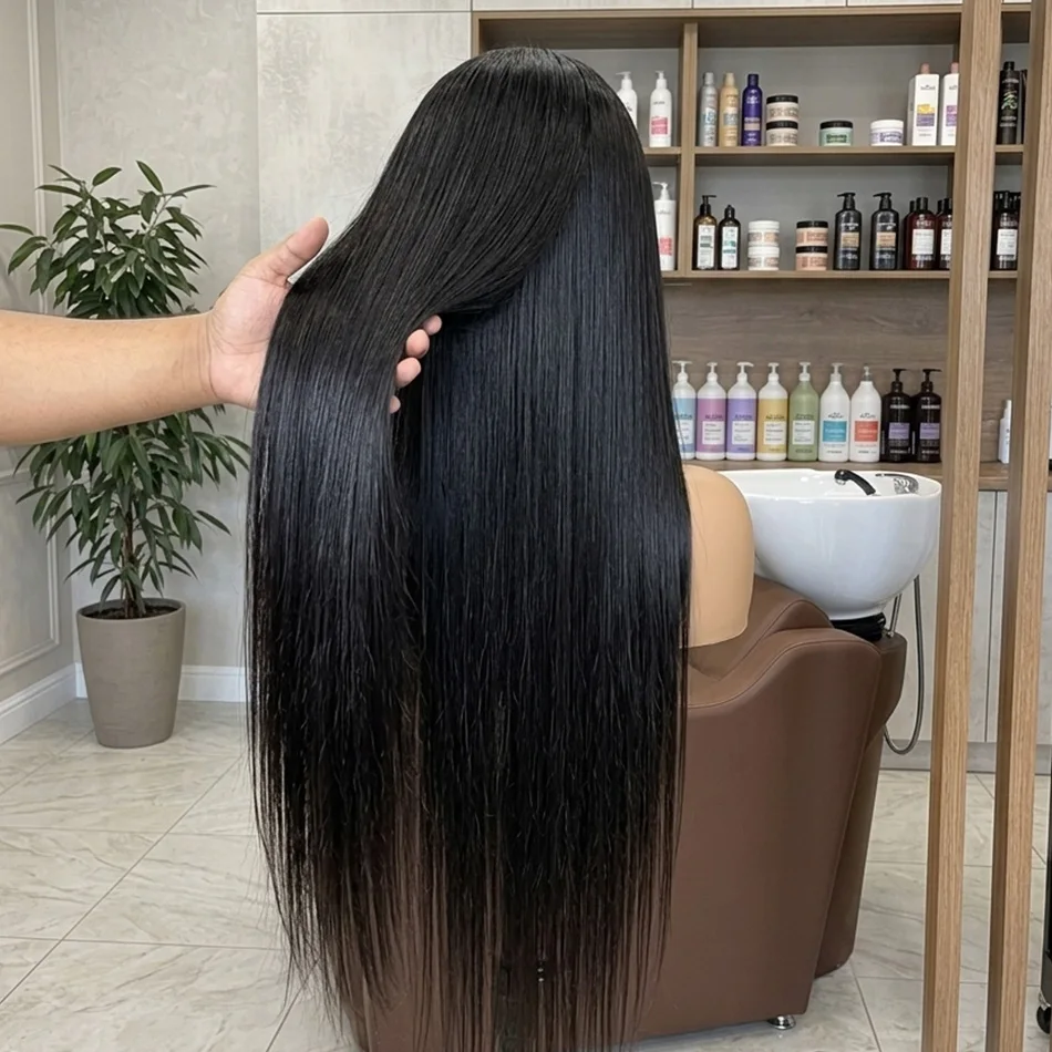 250 Density 40 Inch Straight 13x6 HD Lace Frontal Wigs Natural Black Remy Hair 5x5 Glueless Pre Plucked Lace Frontal Wigs
250 Density 40 Inch Straight 13x6 HD Lace Frontal Wigs Natural Black Remy Hair 5x5 Glueless Pre Plucked Lace Frontal Wigs