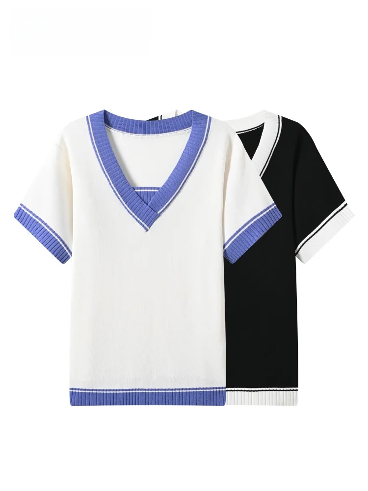Cara CLUB plus Size Short Sleeve T-Shirt Women's Summer Casual Loose Fit Cotton Polyester Blend V-Neck Top for Plump Sister
Cara CLUB plus Size Short Sleeve T-Shirt Women's Summer Casual Loose Fit Cotton Polyester Blend V-Neck Top for Plump Sister