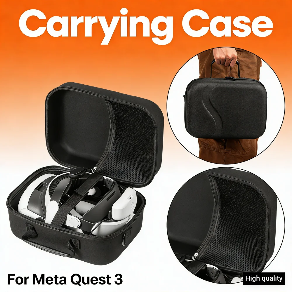 For Meta Quest 3 Storage Case Large Capacity Carrying Case for BOBOVR M3 PRO Elite Strap Plush Lining Travel Home Bag
For Meta Quest 3 Storage Case Large Capacity Carrying Case for BOBOVR M3 PRO Elite Strap Plush Lining Travel Home Bag
