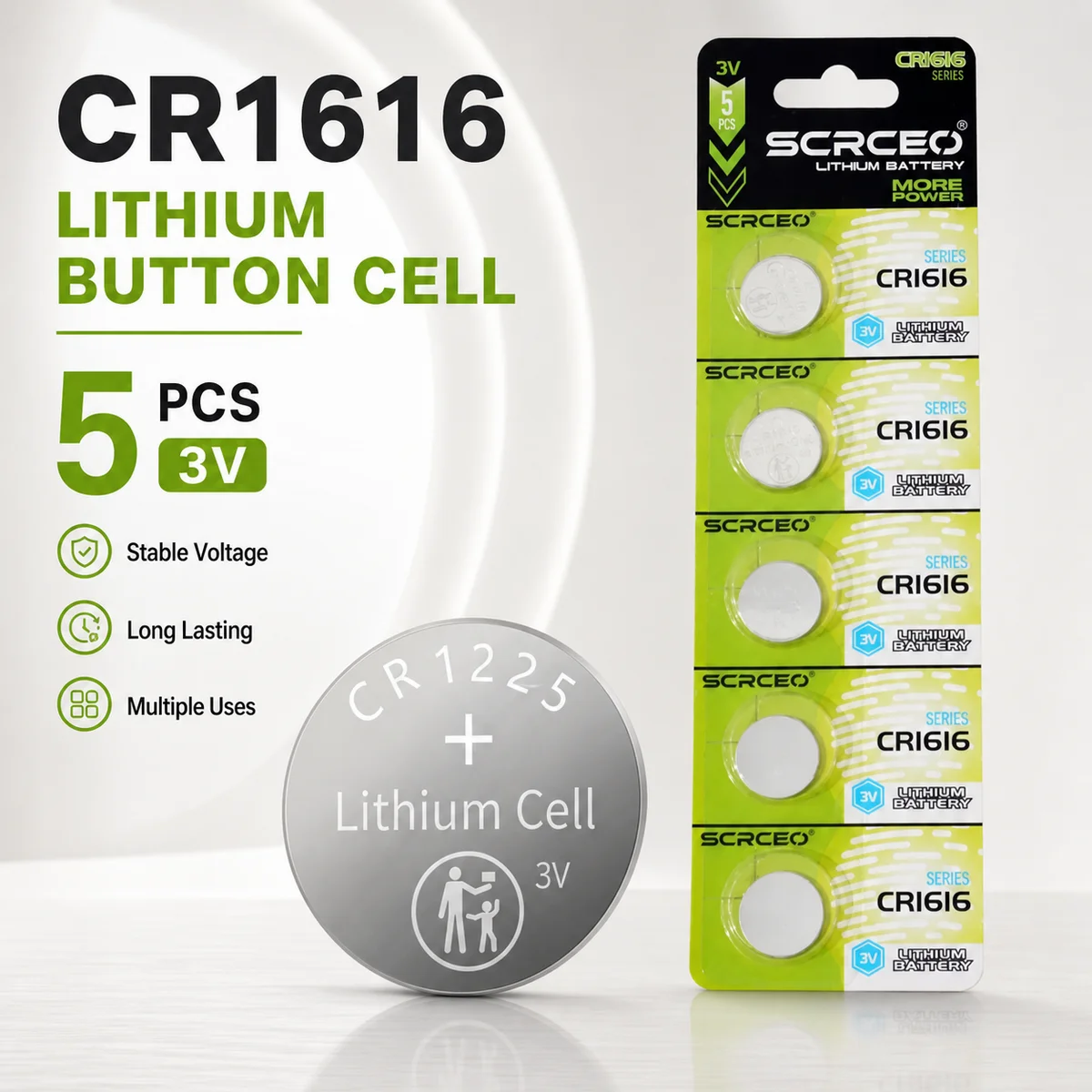 Lithium Coin Cell Battery CR1616 3V 2-50PCS, DL1616 ECR1616 BR1616 5021LC For Watch Calculator Key Fob
Lithium Coin Cell Battery CR1616 3V 2-50PCS, DL1616 ECR1616 BR1616 5021LC For Watch Calculator Key Fob