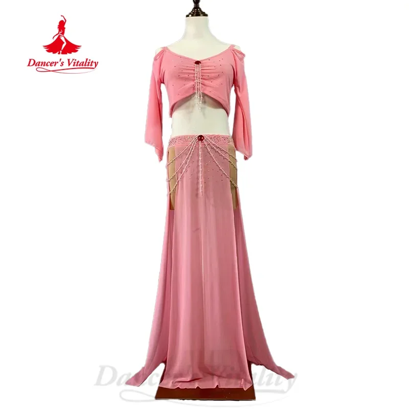 Belly Dancing Practice Set Customized Flare Sleeve Top+Sexy Split Long Skirts 2pcs Women's Oriental Dance Performance Clothing
Belly Dancing Practice Set Customized Flare Sleeve Top+Sexy Split Long Skirts 2pcs Women's Oriental Dance Performance Clothing