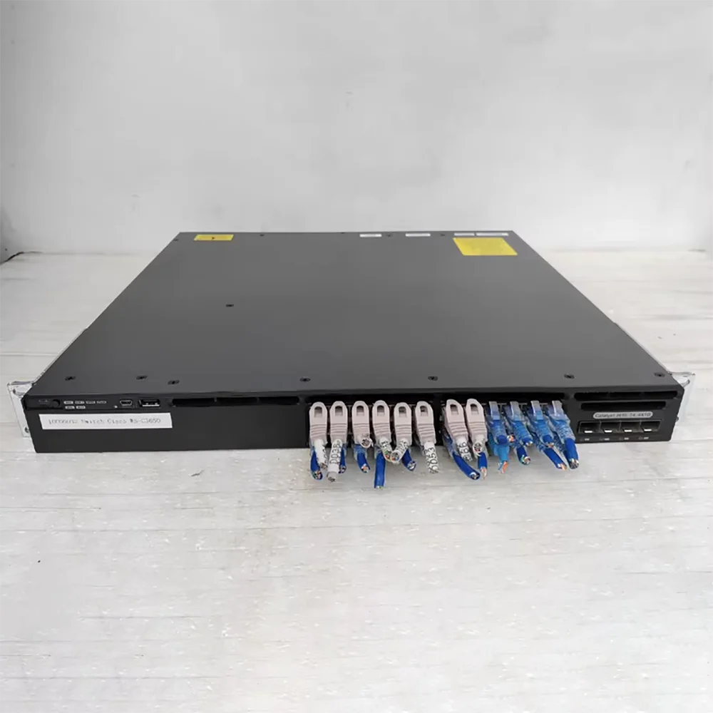WS-C3650-24TS-S 24 Port Gigabit Layer 3 Enterprise Network Management Switch 100% Tested Fast Ship Perfect Work
WS-C3650-24TS-S 24 Port Gigabit Layer 3 Enterprise Network Management Switch 100% Tested Fast Ship Perfect Work