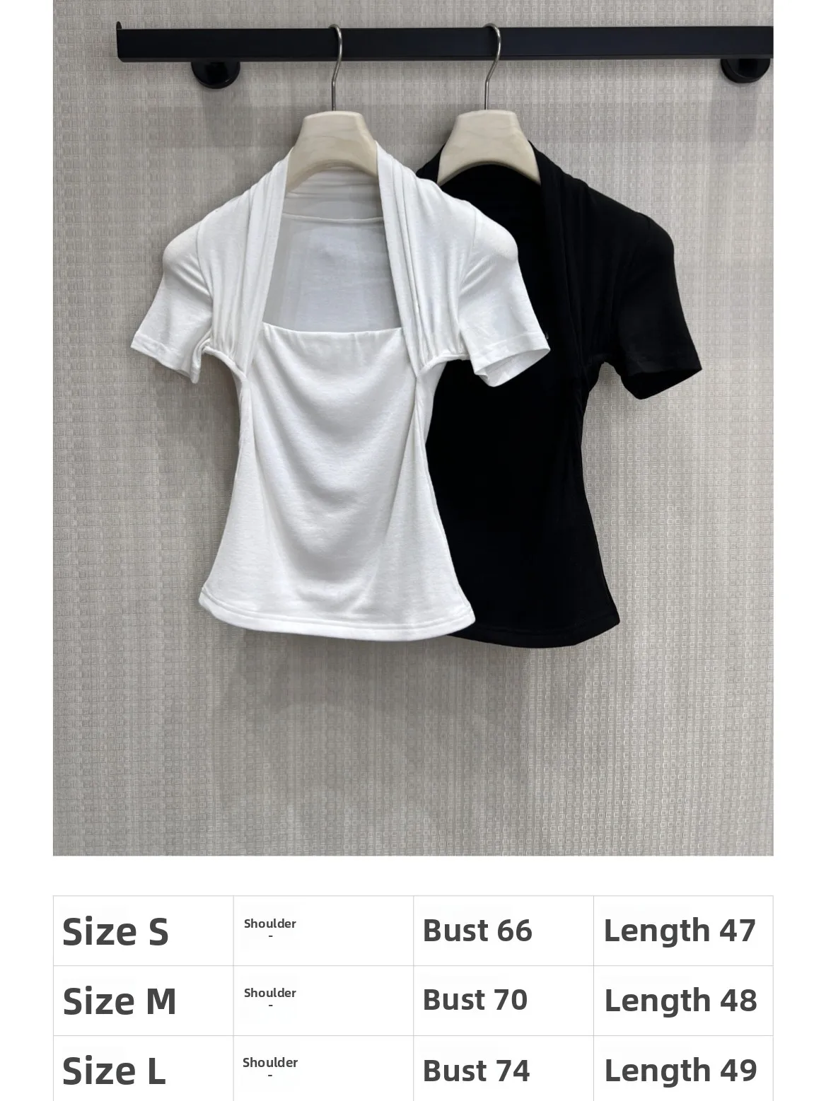 Slim Fit Cotton Short Sleeve T-Shirt Women's Fashionable Neck Logo Print Square Collar V-Neck Commute Style Pure Color
Slim Fit Cotton Short Sleeve T-Shirt Women's Fashionable Neck Logo Print Square Collar V-Neck Commute Style Pure Color