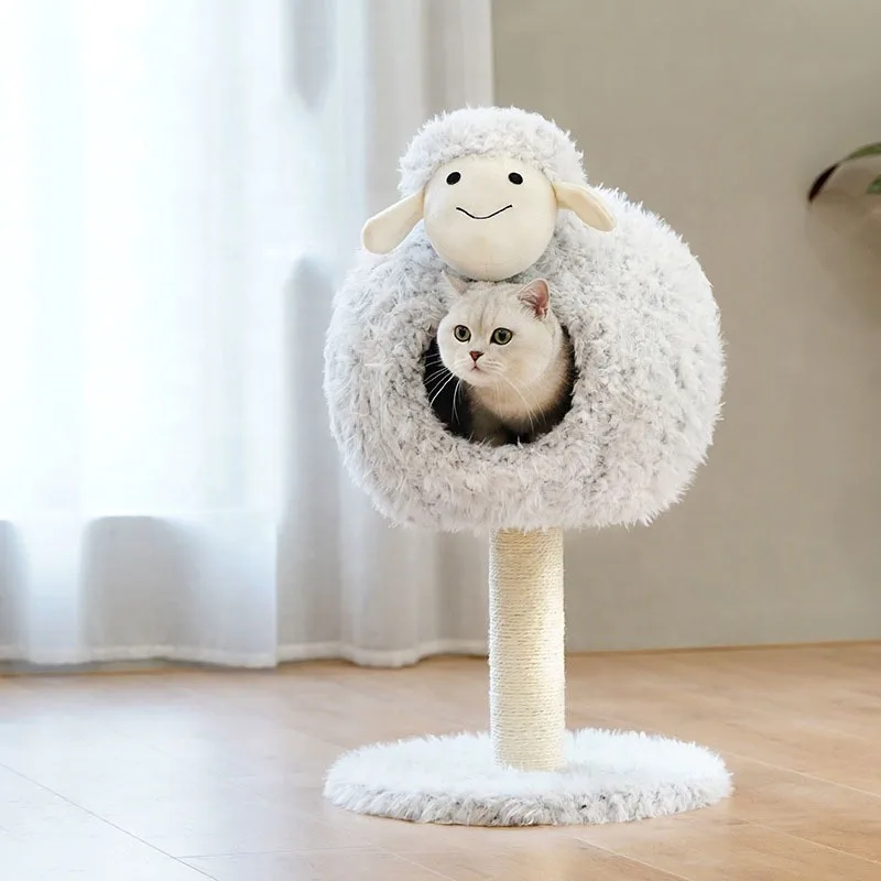 Cat Indoor Sisal Tree, Pet Supplies, Sheep Tower, Climbing House, Cat Tree, Medium Space with Platform, Scratcher Condo
Cat Indoor Sisal Tree, Pet Supplies, Sheep Tower, Climbing House, Cat Tree, Medium Space with Platform, Scratcher Condo